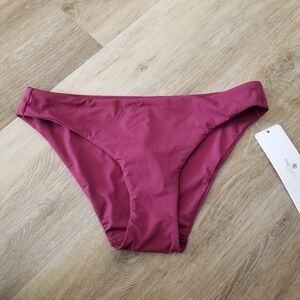 NWT CRZ Yoga Fuschia Low Rise Bikini Bottom Size XS